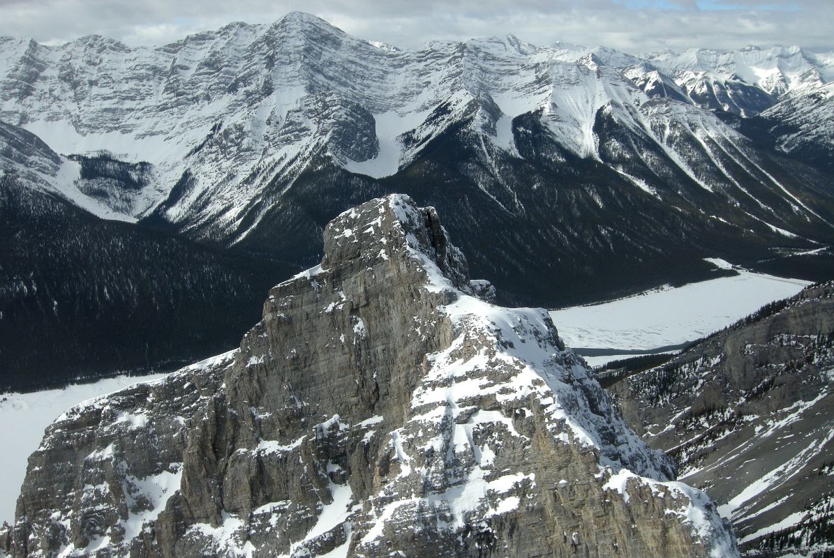 42 Mount Lougheed, Spray Lake, Goat Range From Helicopter Between Mount Assiniboine And Canmore In Winter